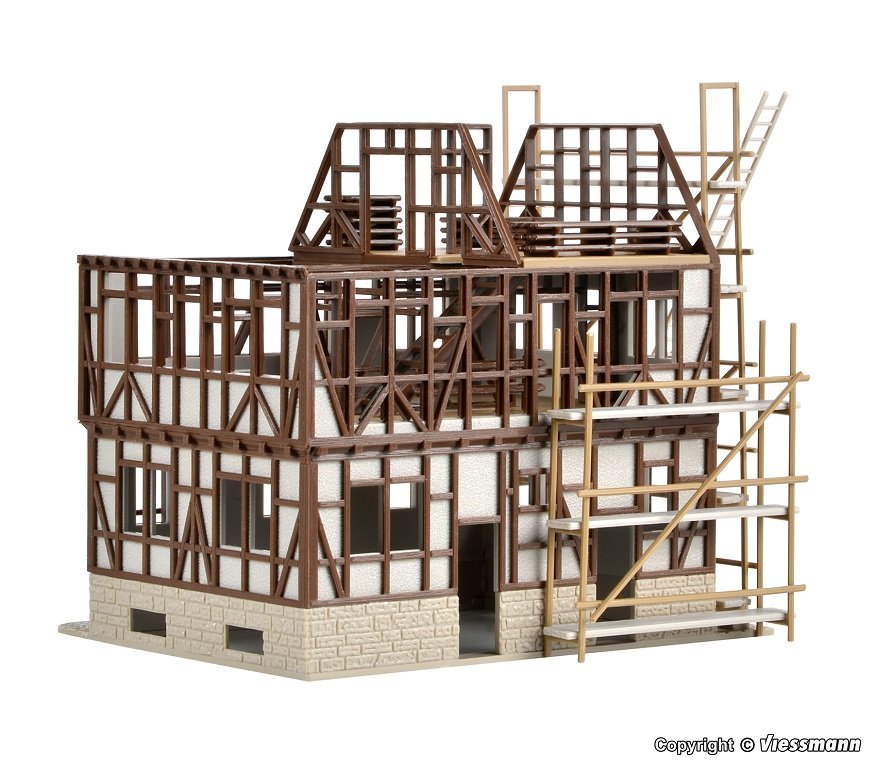 Vollmer 46889 HO scale, Half-timbered building shell