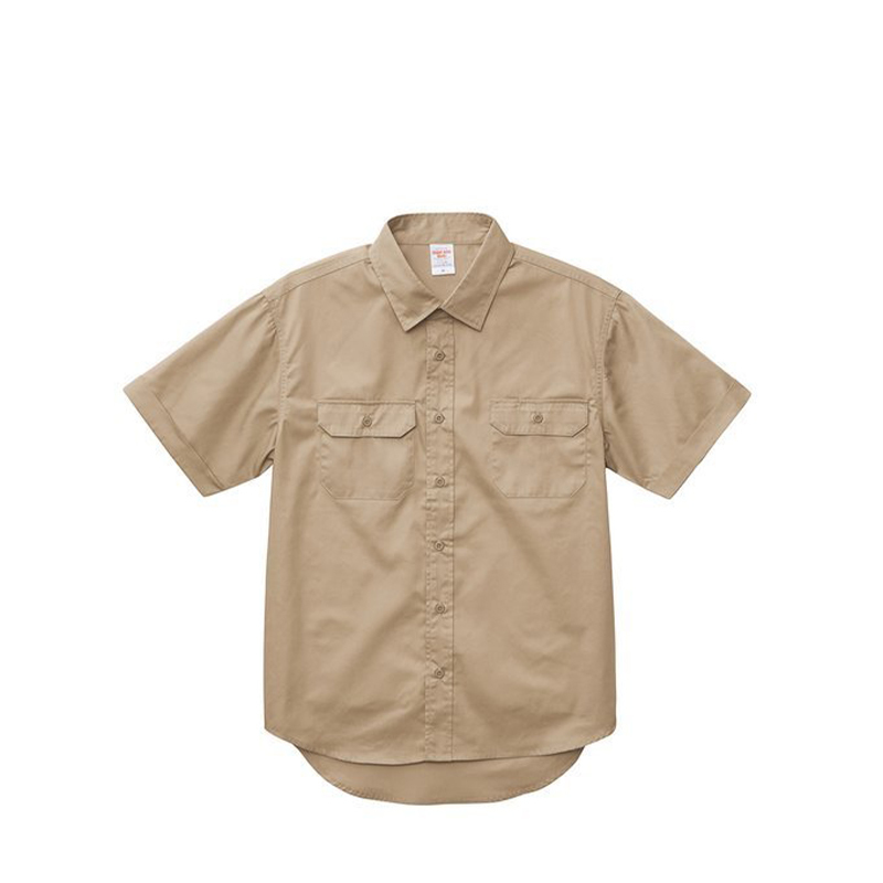 United Athle UA T/C 口袋工作襯衫 3177201 2P口袋襯衫 短袖 摩卡棕 3177201-747 [EW]