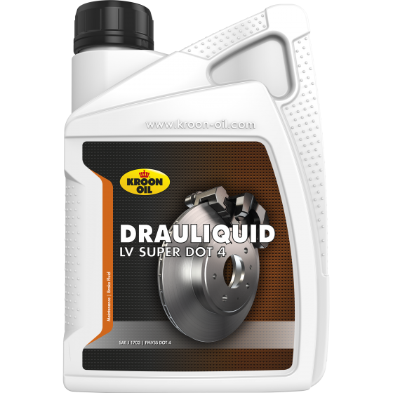 Kroon-Oil Drauliquid-LV Super DOT 4 全合成刹車油, 1L