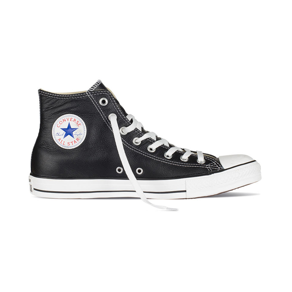 Converse Chuck Taylor All Star 黑色 皮革 高筒 基本款 休閒鞋 132170C