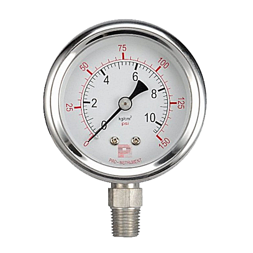 全白鐵-直立式壓力計