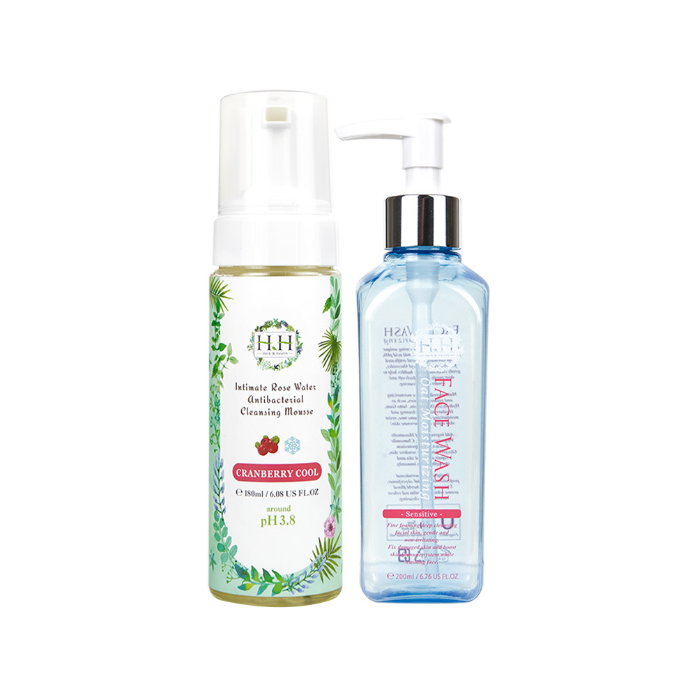 HH Face Wash(200ml) + Cleaning Mousse(180ml)