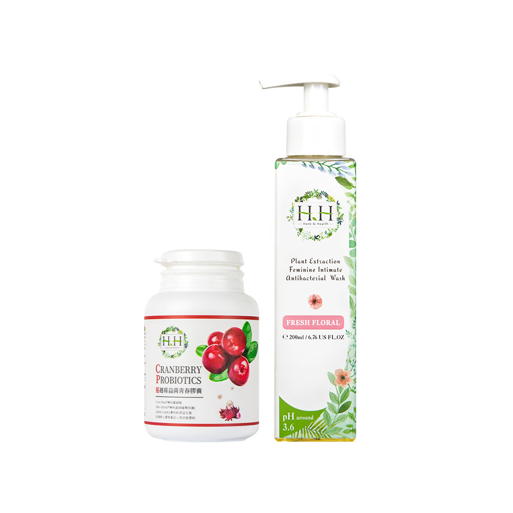 HH Cranberry Probiotic(60 Tablet) + Antibacterial Wash(200ml)