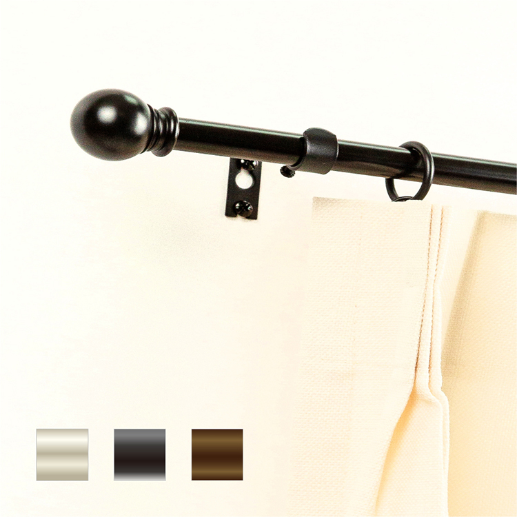 15.7mm│永恆經典│伸縮窗簾桿架│2尺寸│3色