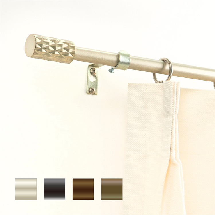 15.7mm│現代藝術│伸縮窗簾桿架│2尺寸│4色
