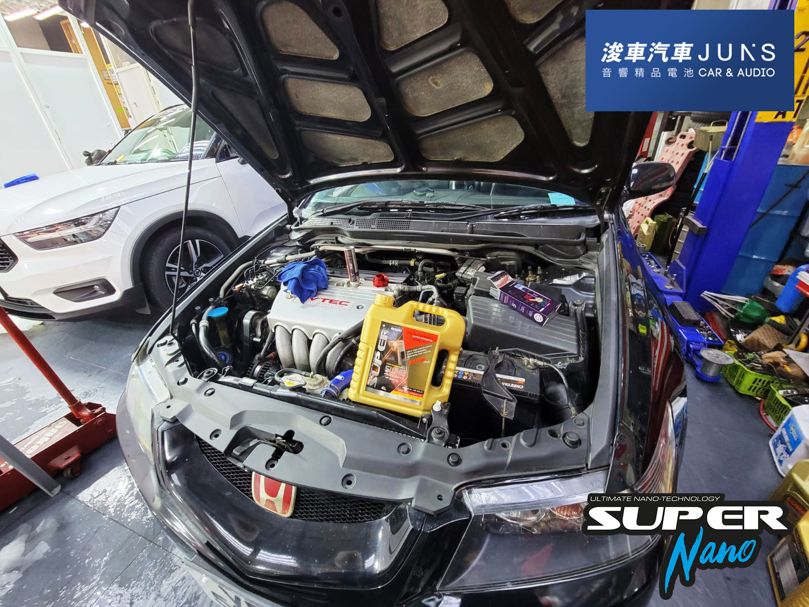 honda 本田 accord type r cl7 type r super ester plus 5w40 Motor Oil 機油 保養 換油 引擎修復劑 super nano 浚車汽車