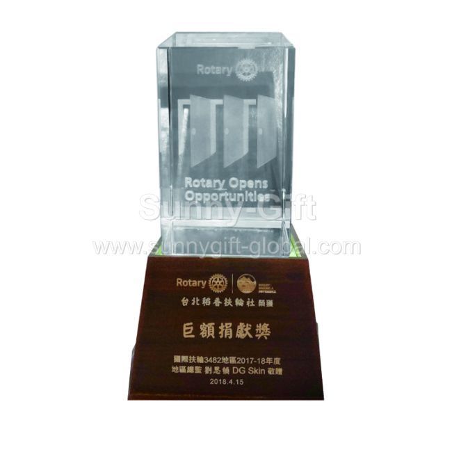 [ Original Design ] 2021-2022 Theme 4D Crystal Award (Wooden)