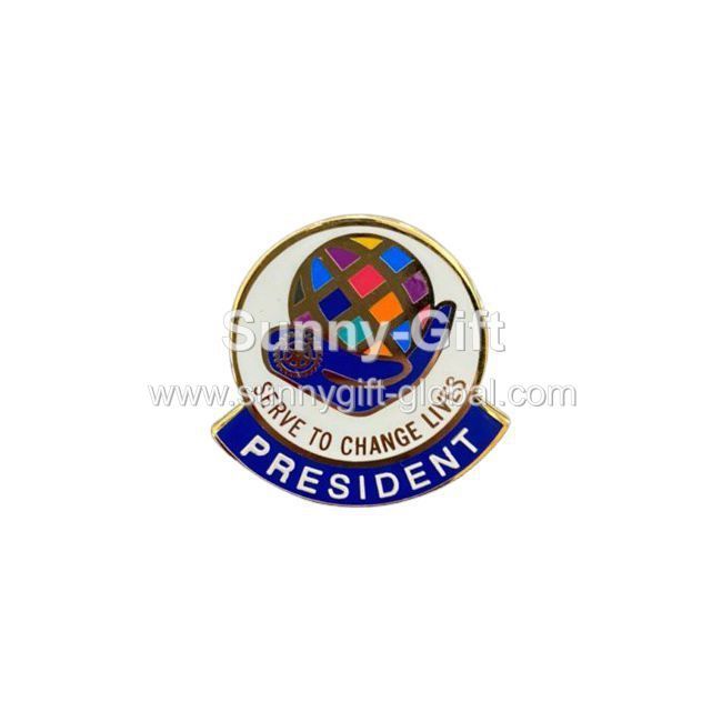 2021-2022 Theme Officer Lapel Pin - President