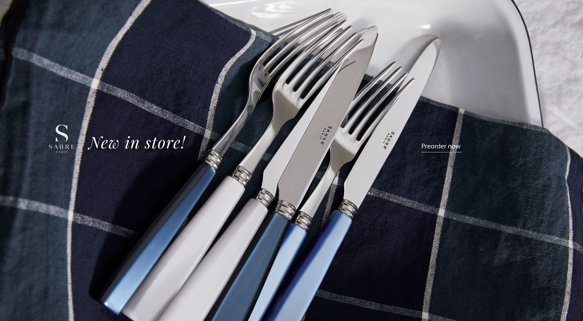 SABRE Paris, the chic & colorful flatware - New in Store!