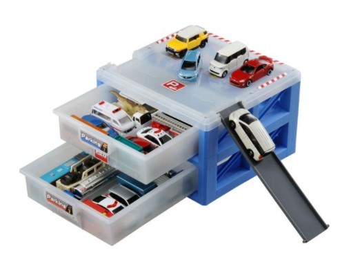 TAKARA TOMY Tomica 停車場提盒 自動 迷你停車場 小車收納箱