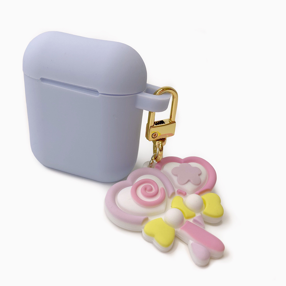 Candies Air Pods收納盒(藍-棒棒糖)
