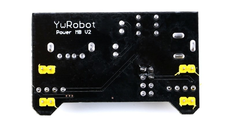 麵包板專用電源模組 雙路5V/3.3V(相容Arduino)(黑)