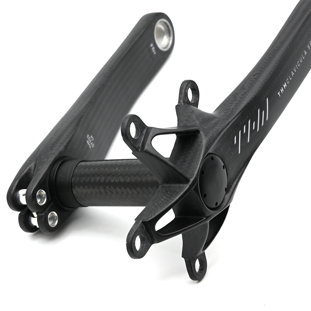 THM Carbones pédalier Clavicula SE Road mat standard 130 BCD THM Carbones pédalier Clavicula SE Road mat standard 130 BCD