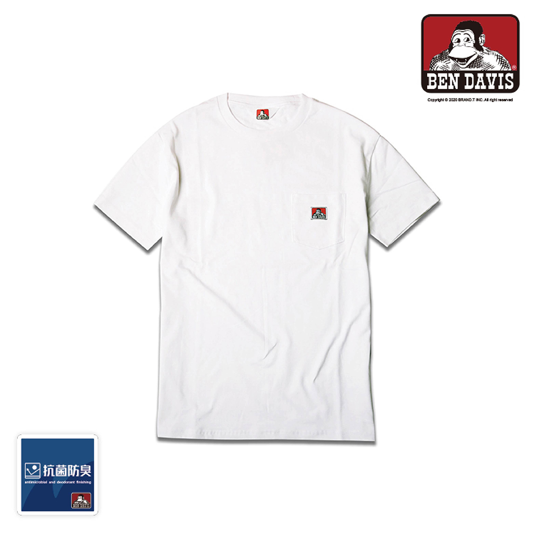 【 BEN DAVIS | 抗菌 素色口袋短TEE - 9色 】