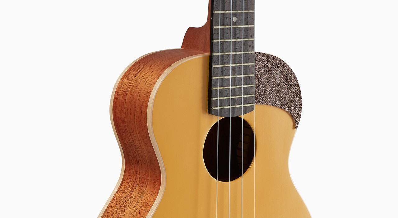 aNueNue aNueNue 彩虹人 烏克麗麗 UC10-GG 23吋 光輝金 雲杉木/桃花心木 面單板 色彩系列 第 5 張圖片｜三峽烏克麗麗