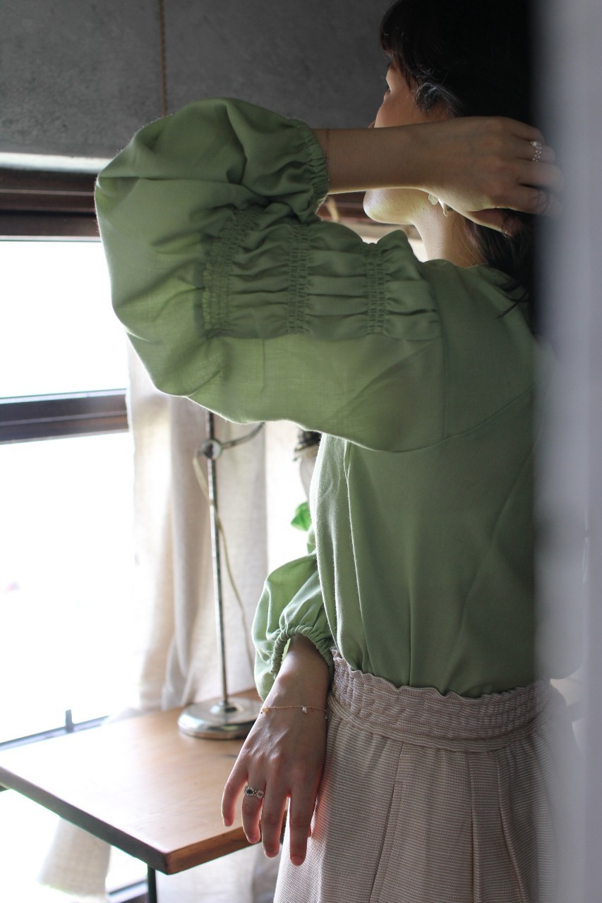 光合作用美袖上衣-柔芽