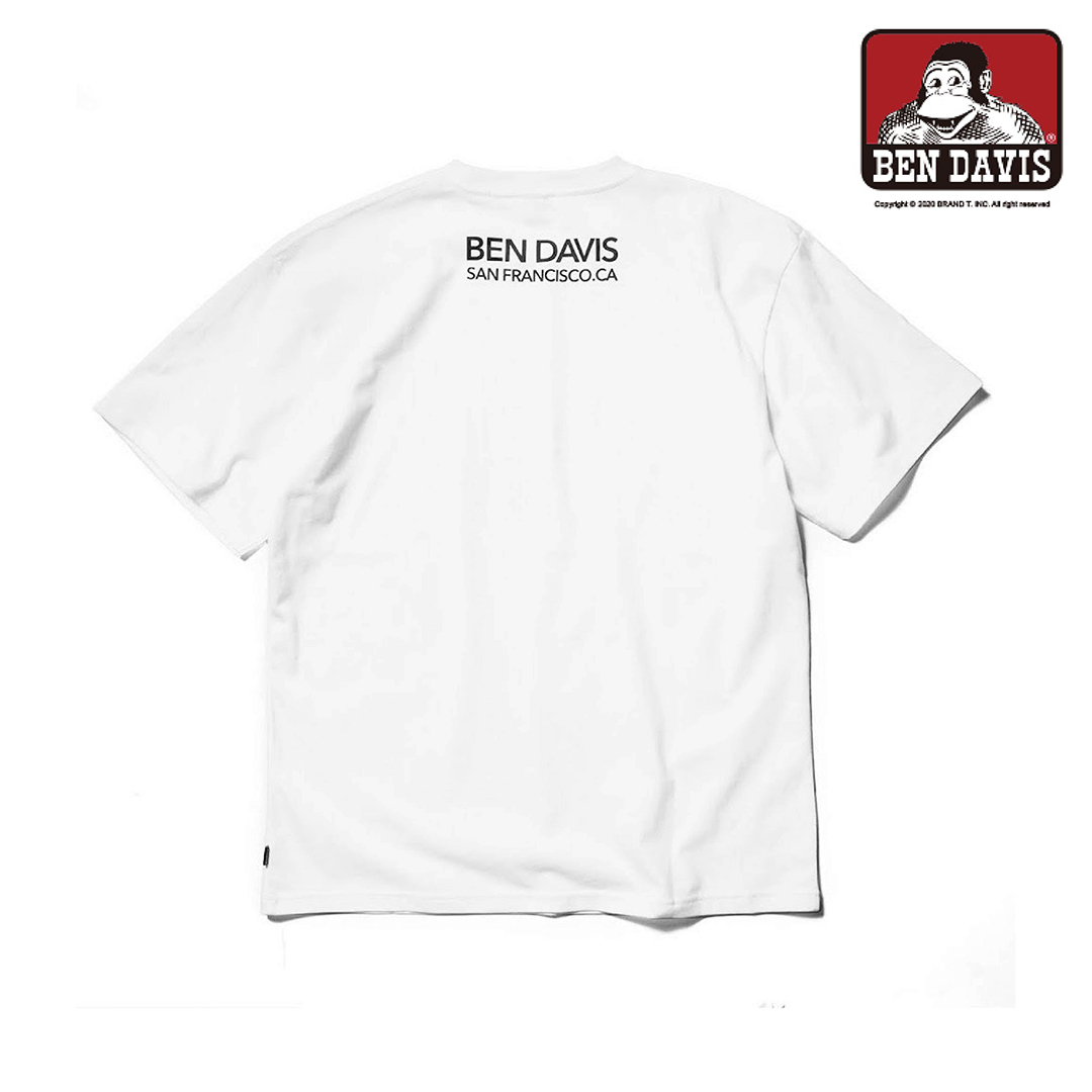 【 BEN DAVIS | 方框LOGO黑白照短TEE - 2色 】
