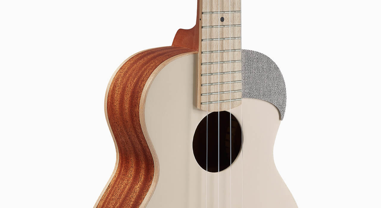 aNueNue aNueNue 彩虹人 烏克麗麗 UC10-AM 23吋 杏奶白 雲杉木/桃花心木 面單板 色彩系列 第 5 張圖片｜三峽烏克麗麗