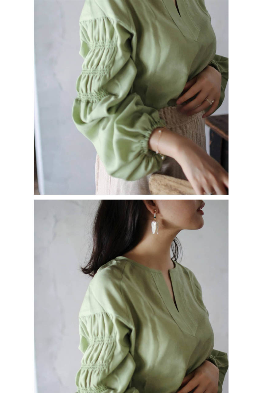 光合作用美袖上衣-柔芽