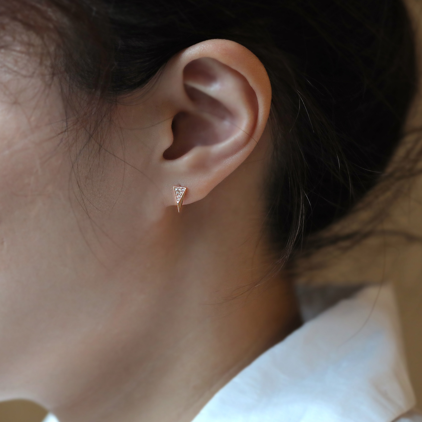 幾何魅力 — 6分鑽石耳環