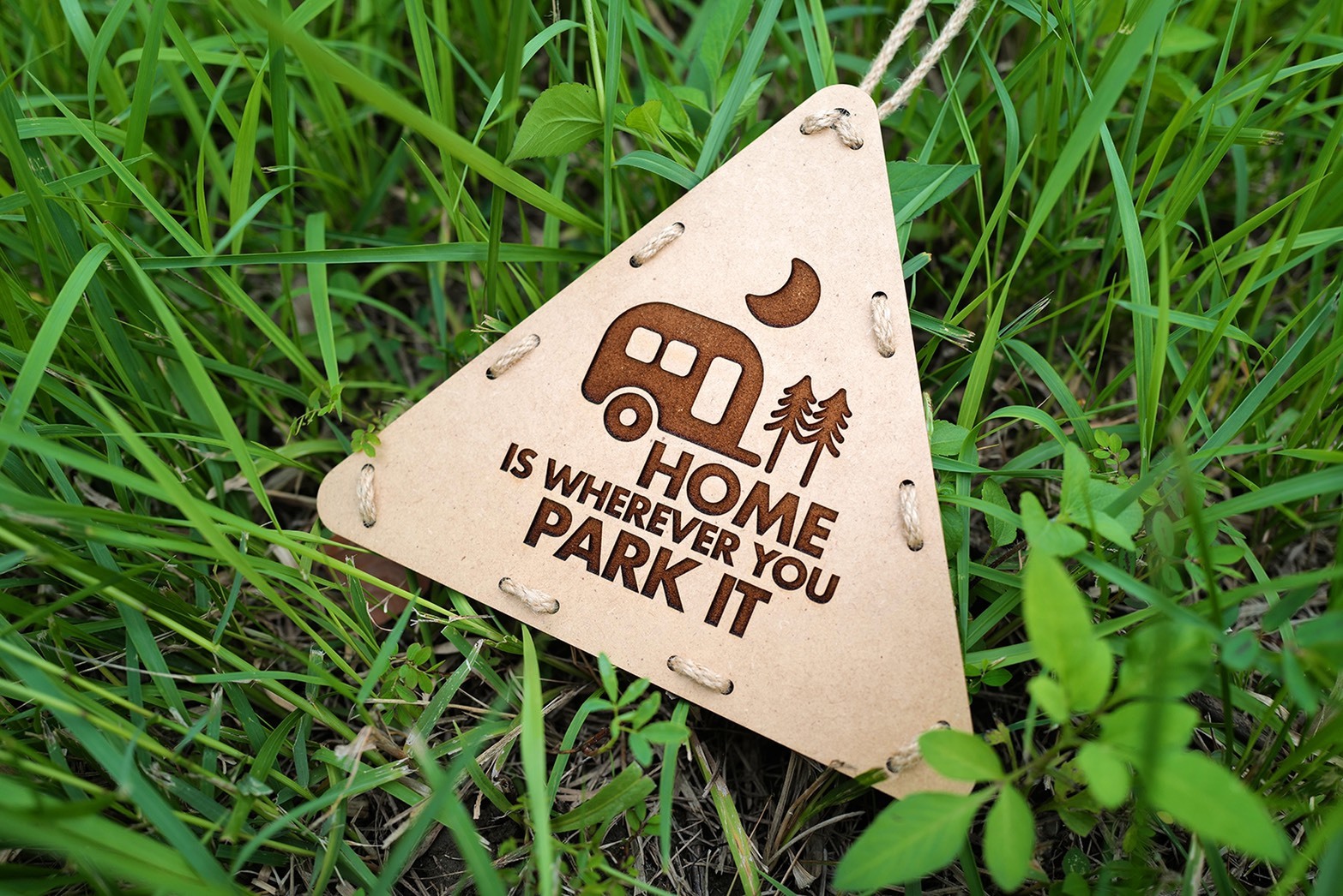 看見設計  露營三角吊牌 Home