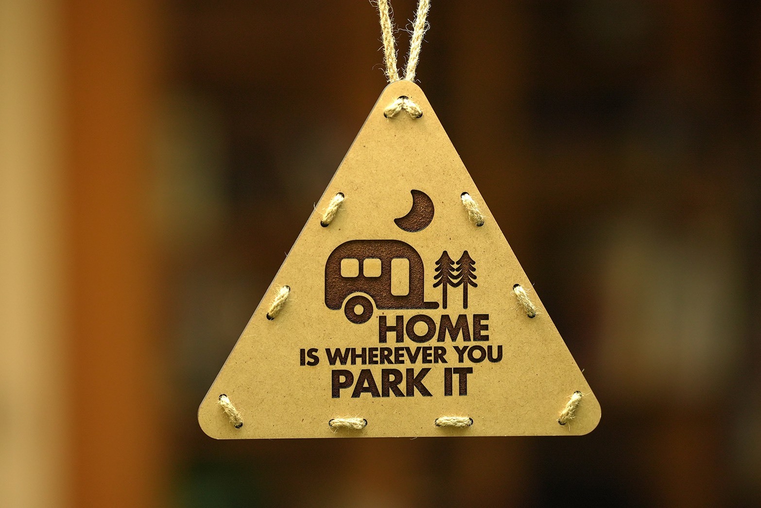 看見設計  露營三角吊牌 Home