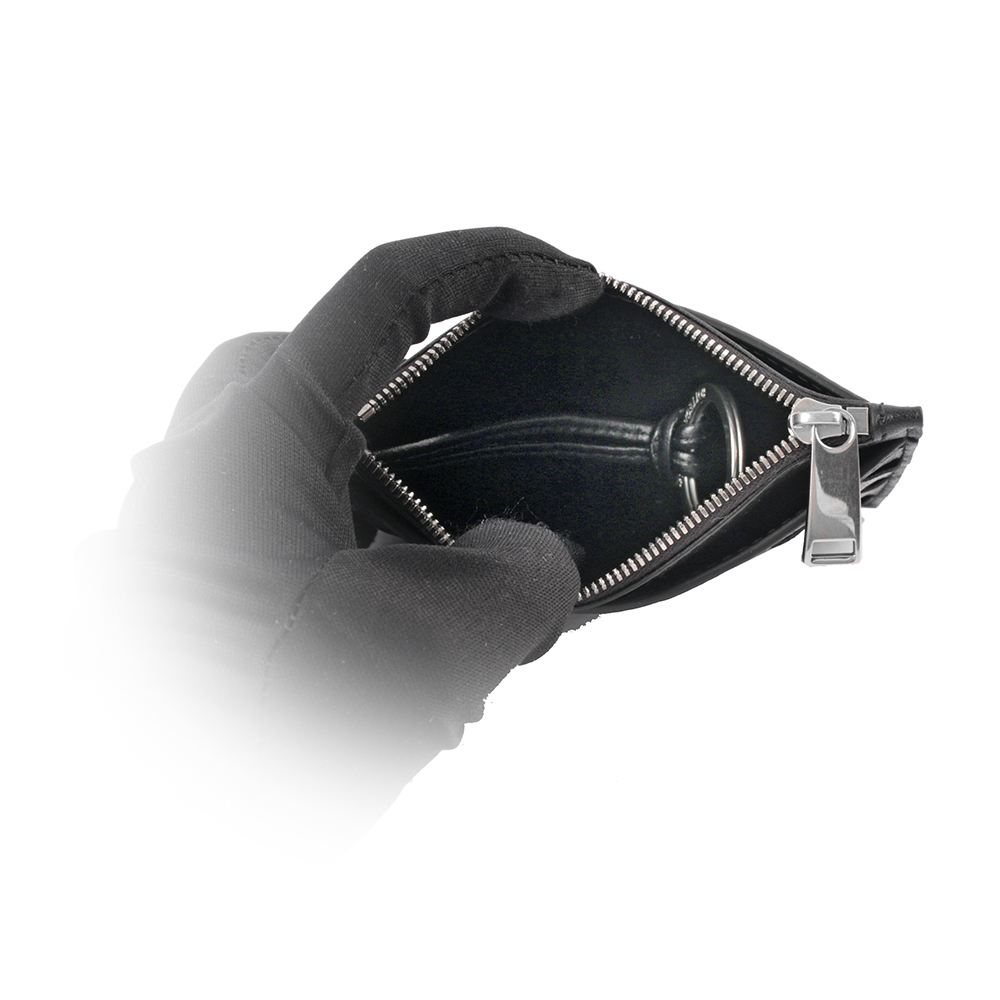 【BOTTEGA VENETA】新款編織附鑰匙圈拉鍊卡夾/零錢包