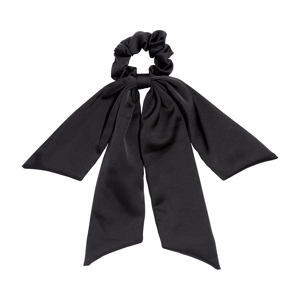 L. ERICKSON 緞面蝴蝶結大腸圈〈經典黑〉