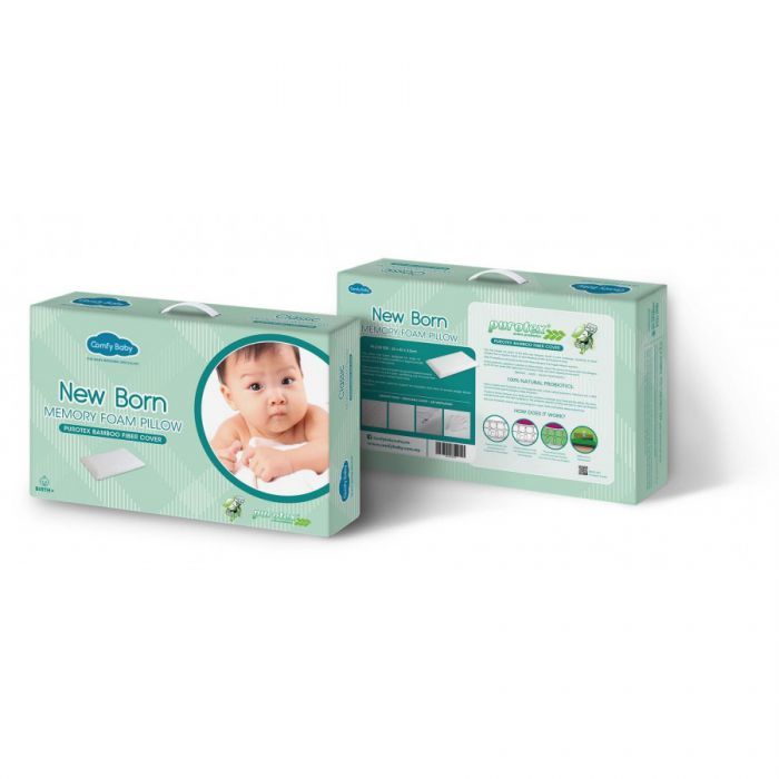 Comfy Baby Purotex New Born Baby Pillow (Classic Memory Foam)