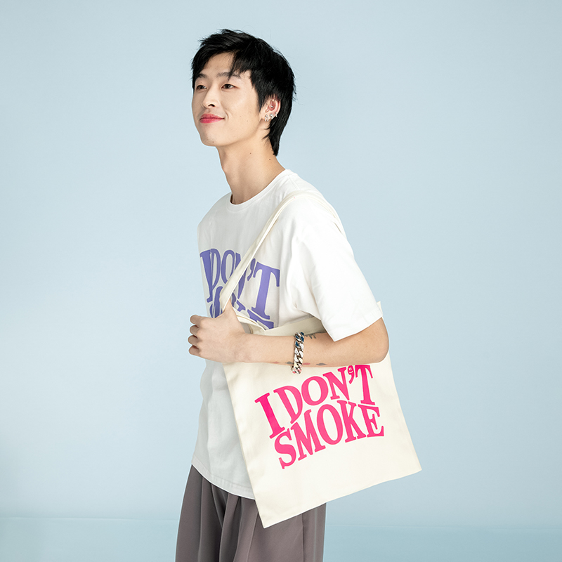I DON’T SMOKE 4色 馬卡龍 糖果色 肩背 托特 包 DONSMOKE Don’t Smoke