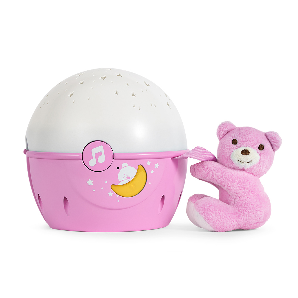 Next 2 Me專用星星投射晚安熊-粉紅/粉藍