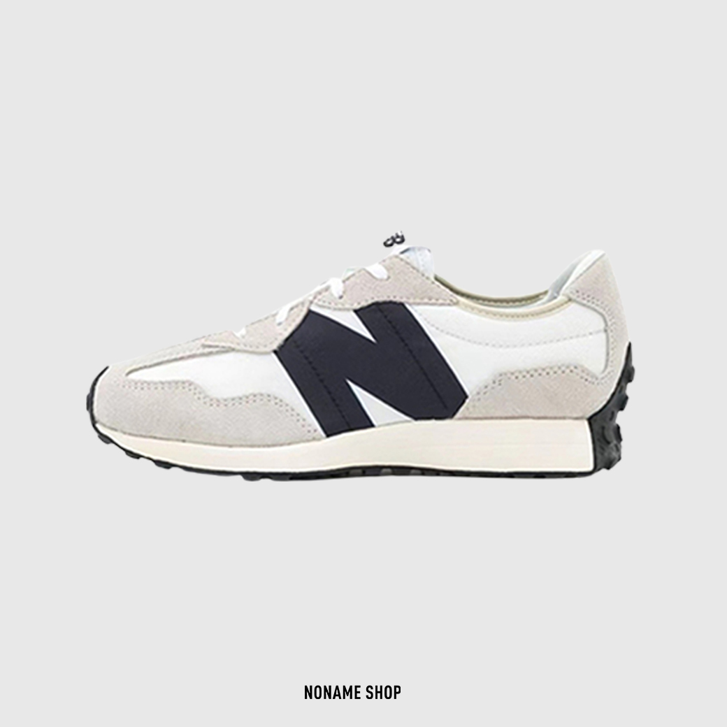 NEW BALANCE NB327 327 大N 復古 厚底 海鹽白黑 (GS/大童)