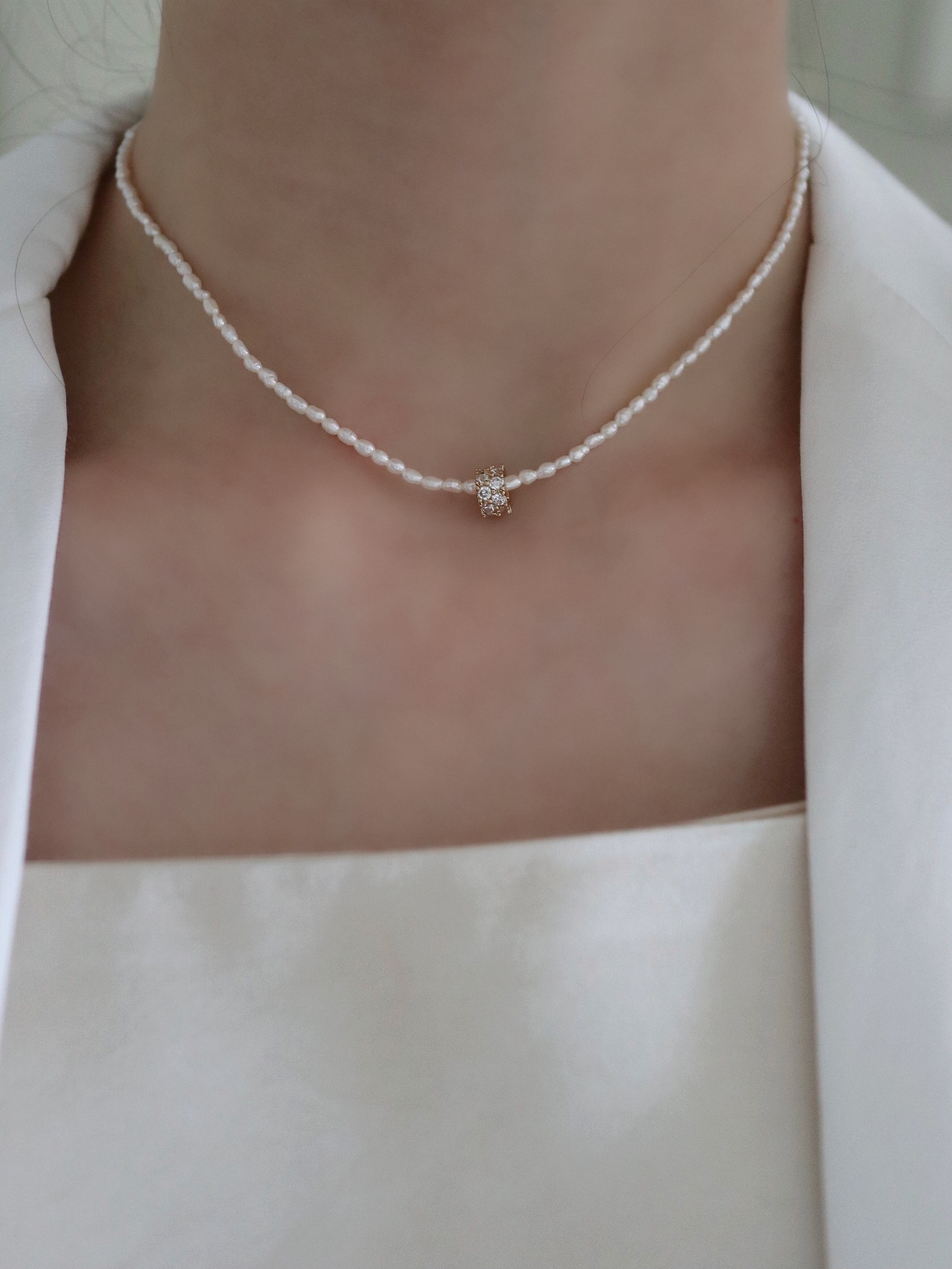 LINN Little Pearls Necklace | 18K小環珍珠項鍊
