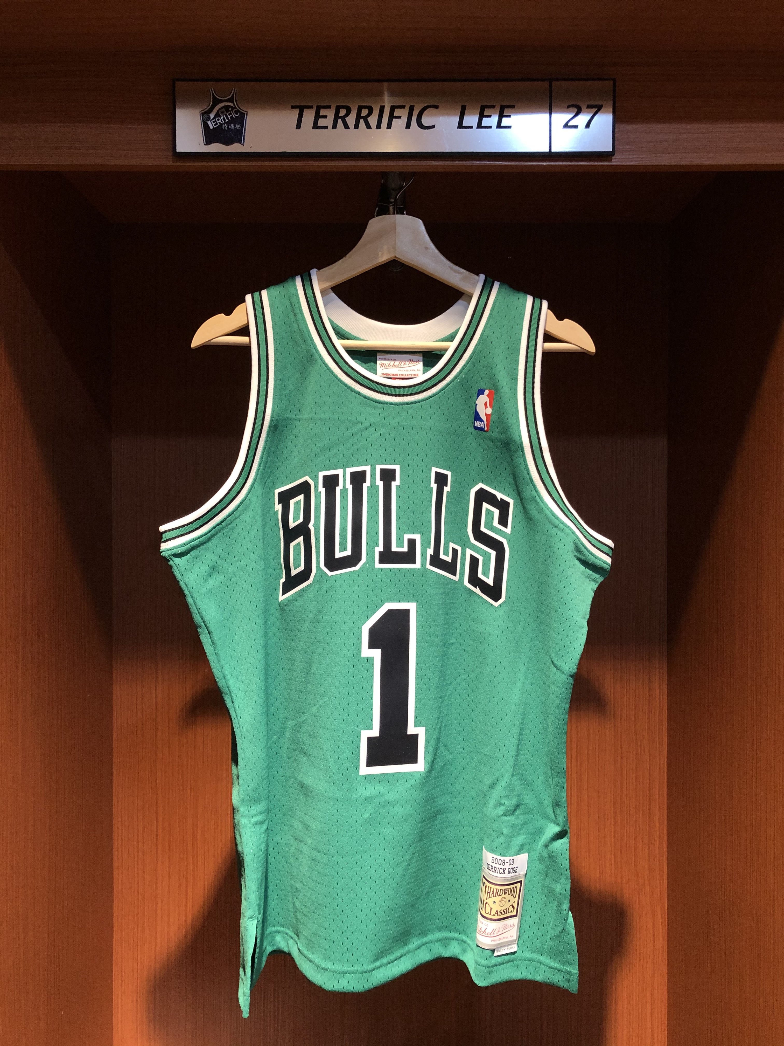 NBA球衣 Derrick Rose 芝加哥公牛 聖派翠克綠 08-09 M&N Swingman G2 球迷版 熱轉印 全新