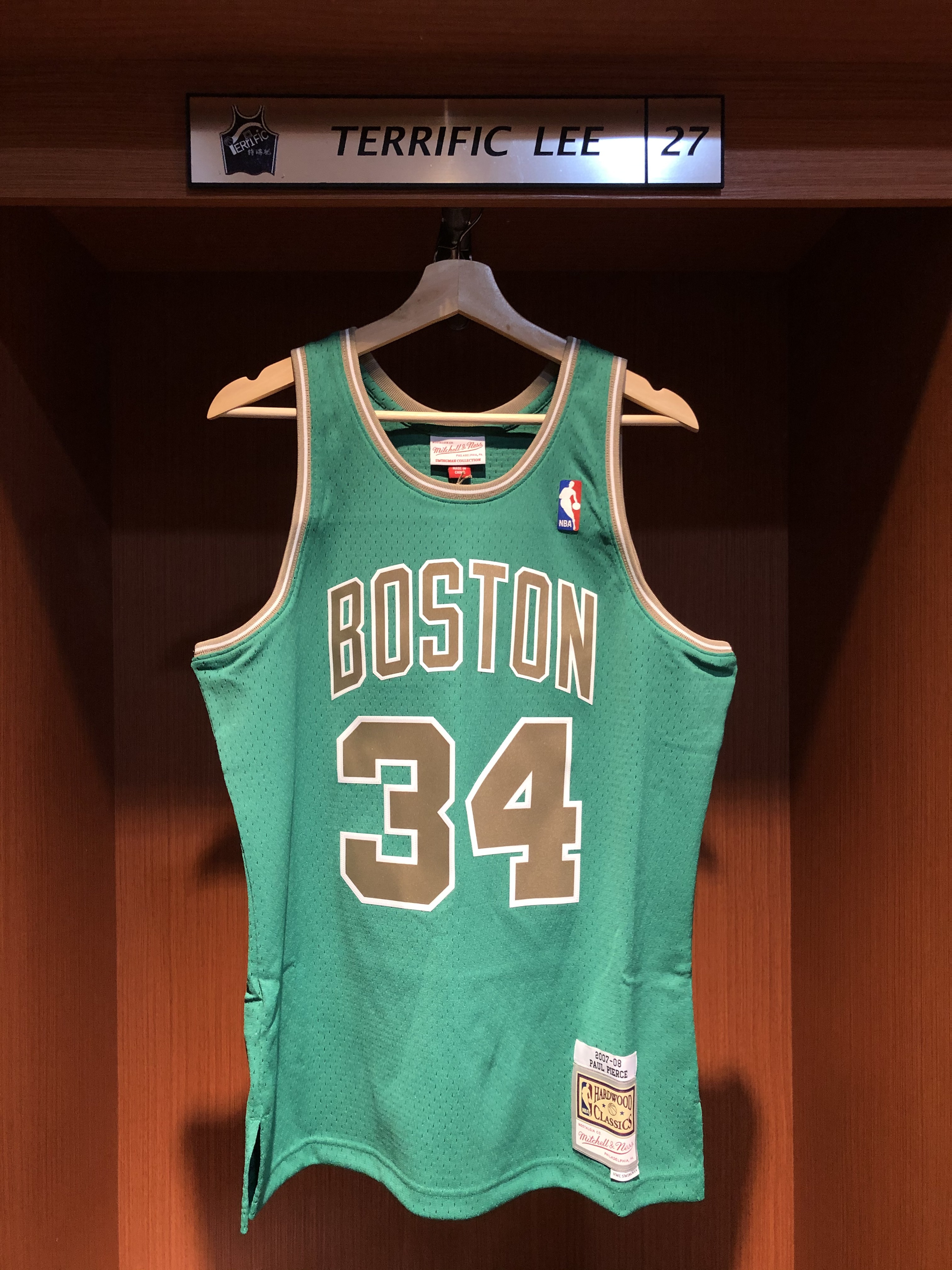 NBA球衣 Paul Pierce 波士頓賽爾提克聖派翠克綠 07-08 M&N Swingman G2 球迷版 熱轉印 全新