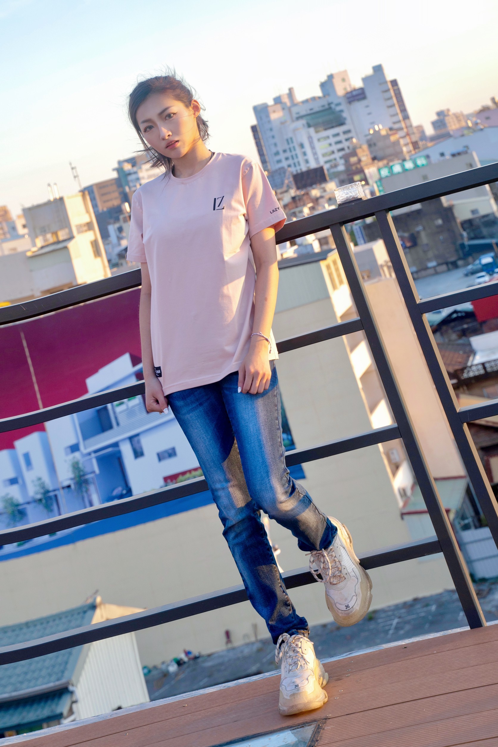 Lazy Man  素著T恤--大人款