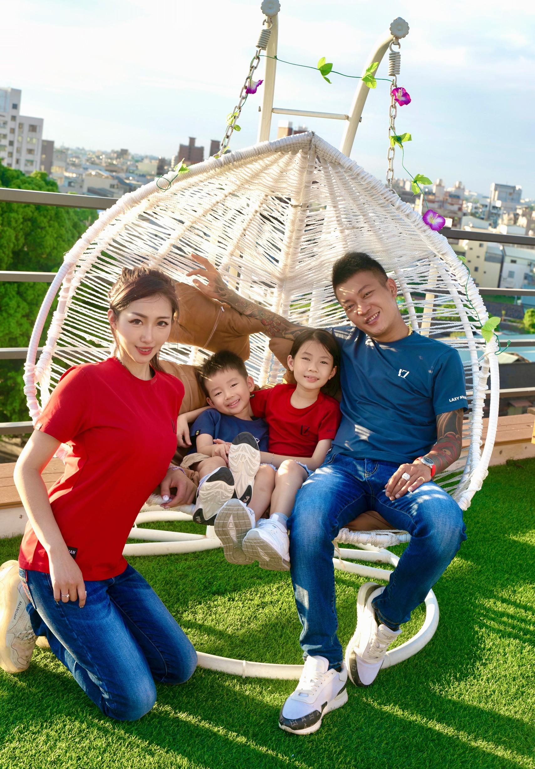 Lazy Man 素著T恤--小孩款