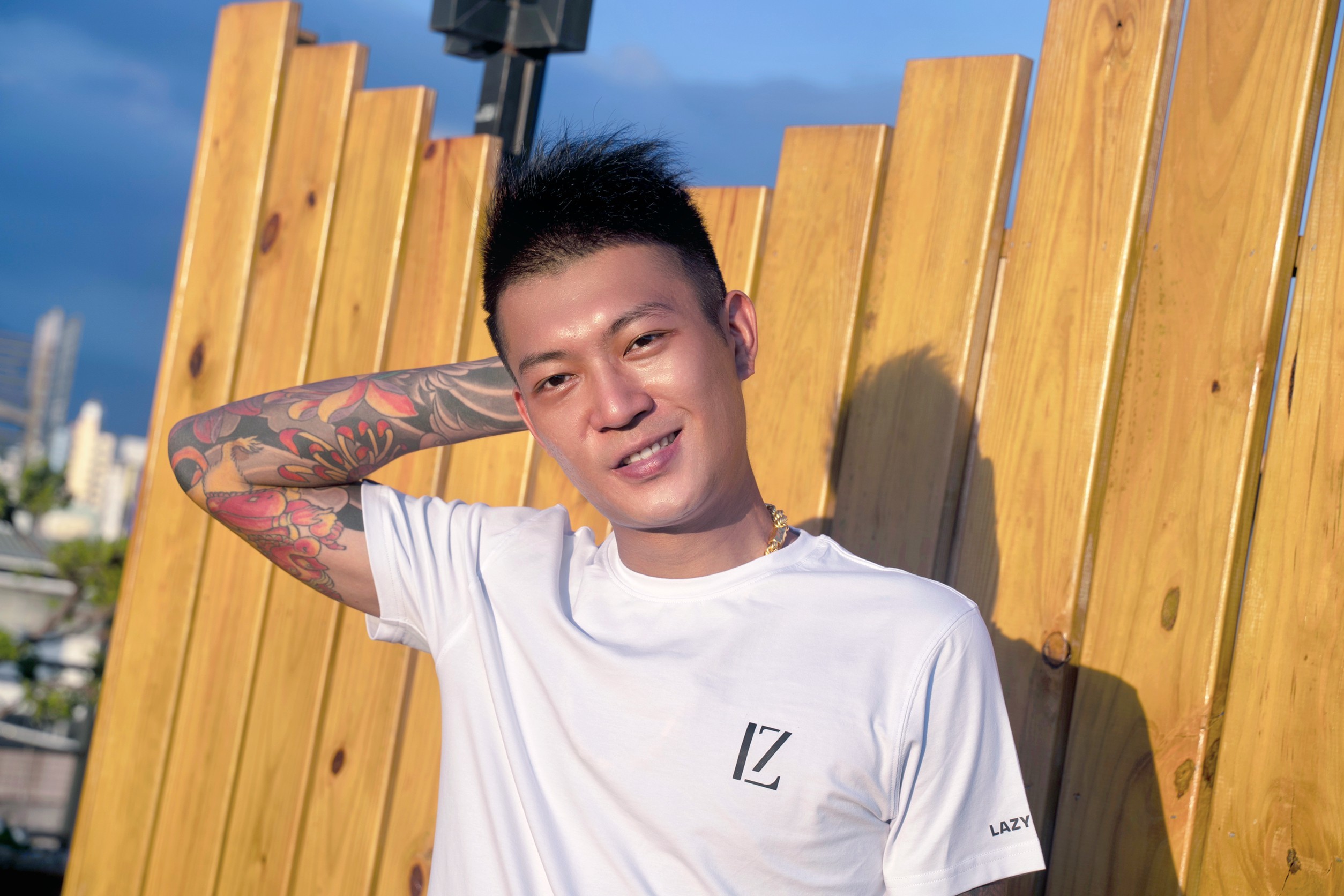 Lazy Man  素著T恤--大人款