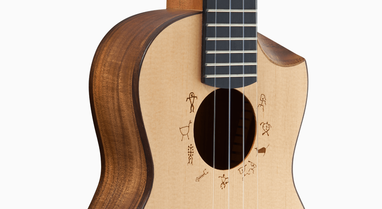 aNueNue aNueNue 彩虹人 烏克麗麗 SLSC 23吋 雲杉木/台灣相思木 面單板 原創系列 第 5 張圖片｜三峽烏克麗麗