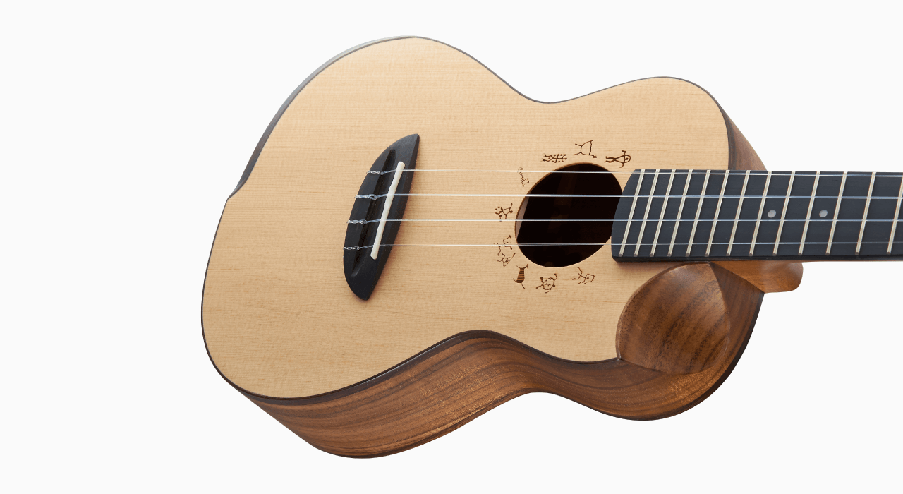 aNueNue aNueNue 彩虹人 烏克麗麗 SLSC 23吋 雲杉木/台灣相思木 面單板 原創系列 第 4 張圖片｜三峽烏克麗麗