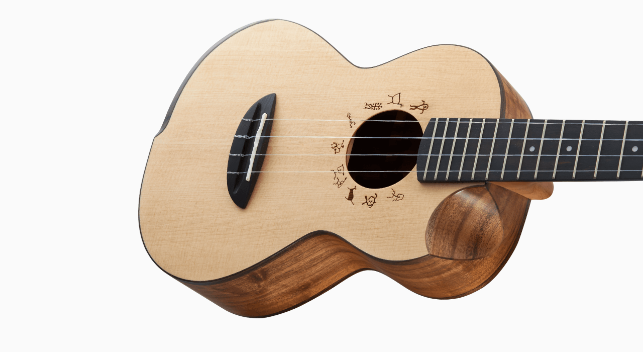 aNueNue aNueNue 彩虹人 烏克麗麗 SLST 26吋 雲杉木/台灣相思木 面單板 原創系列 第 4 張圖片｜三峽烏克麗麗