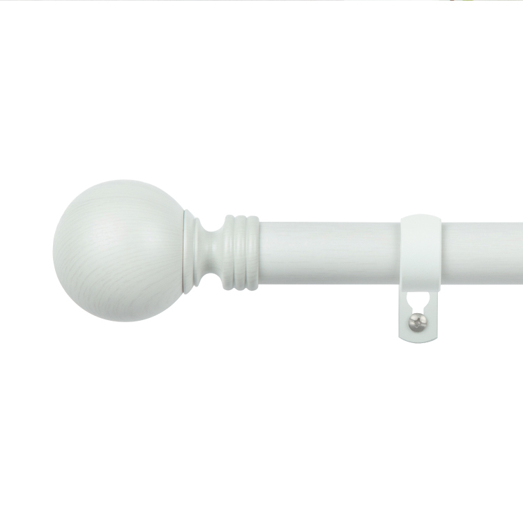 25.4mm│溫潤質樸│仿木紋│伸縮窗簾桿架│2尺寸│3色