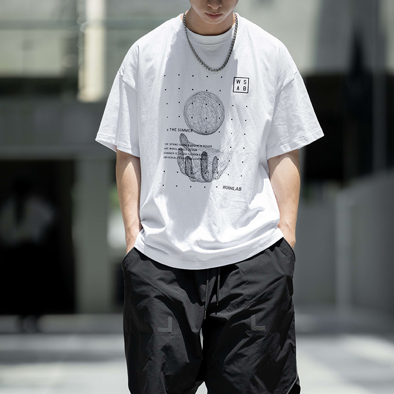 賽博朋克元素機能棉質短袖