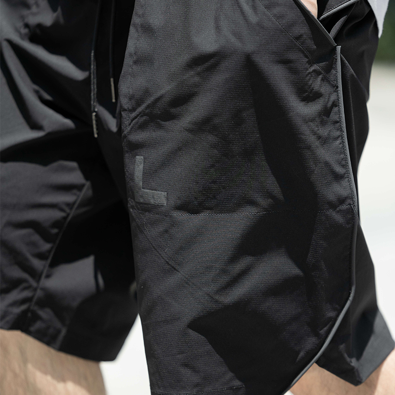 機能工裝線條直筒短褲