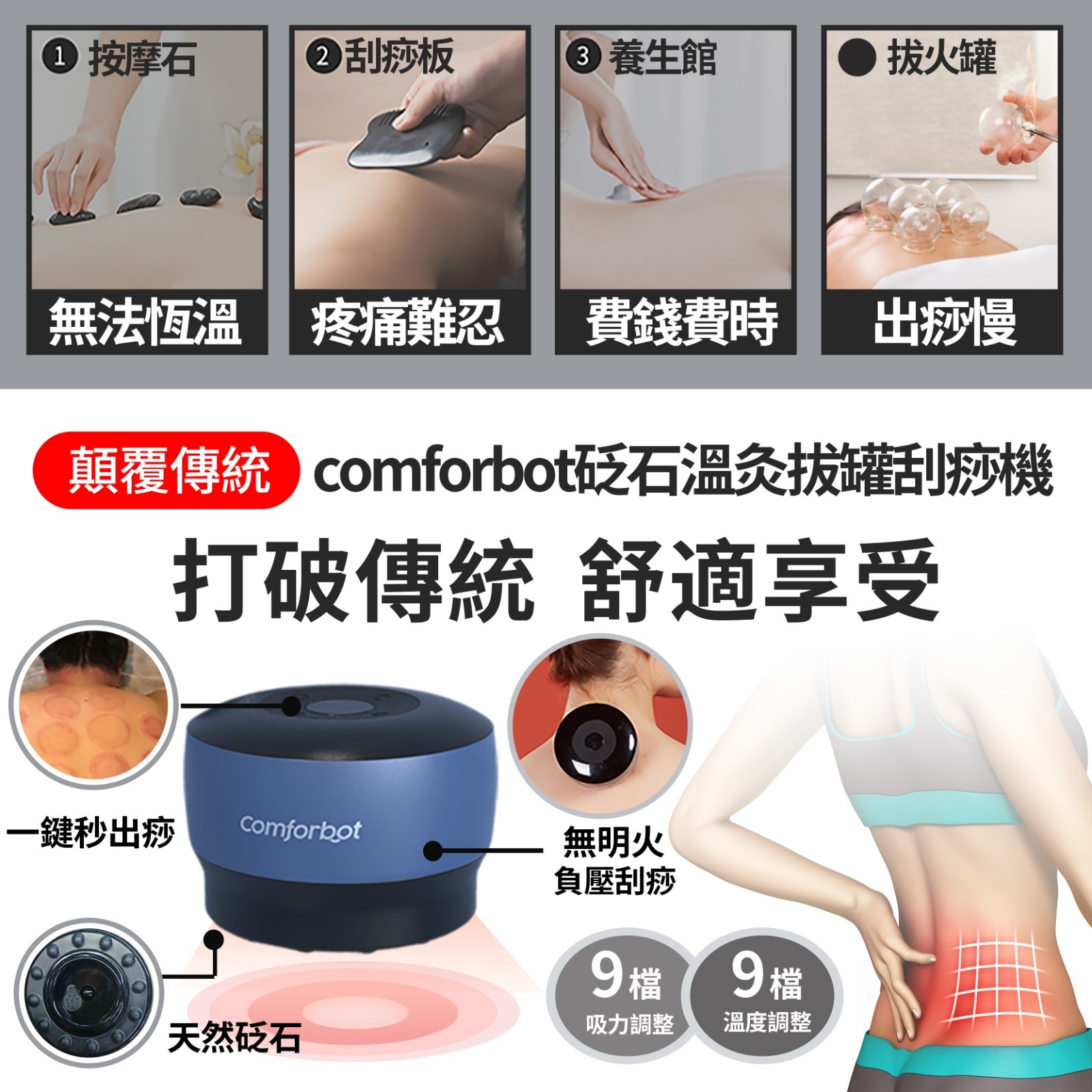 Comforbot 砭石熱溫灸罐刮痧機