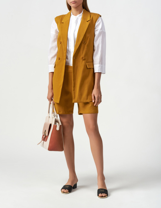 【SILVIAN HEACH】無袖綁帶西裝外套