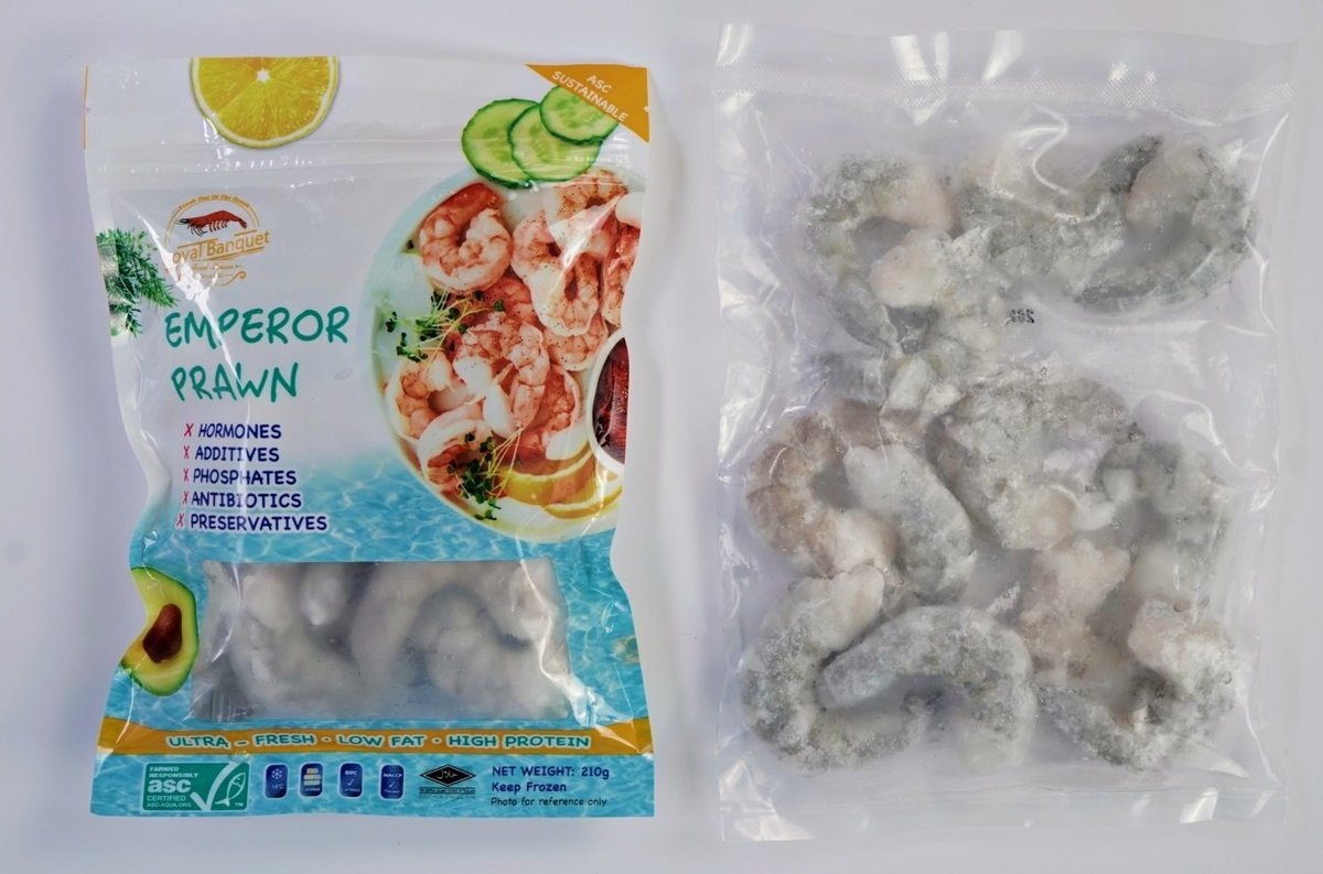 頂級帝皇白蝦仁(無添加)(ASC 可持續海產品)210g (急凍 -18°C)