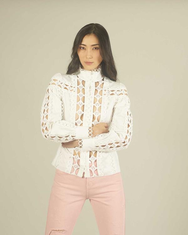 【SILVIAN HEACH】立體燒花襯衫