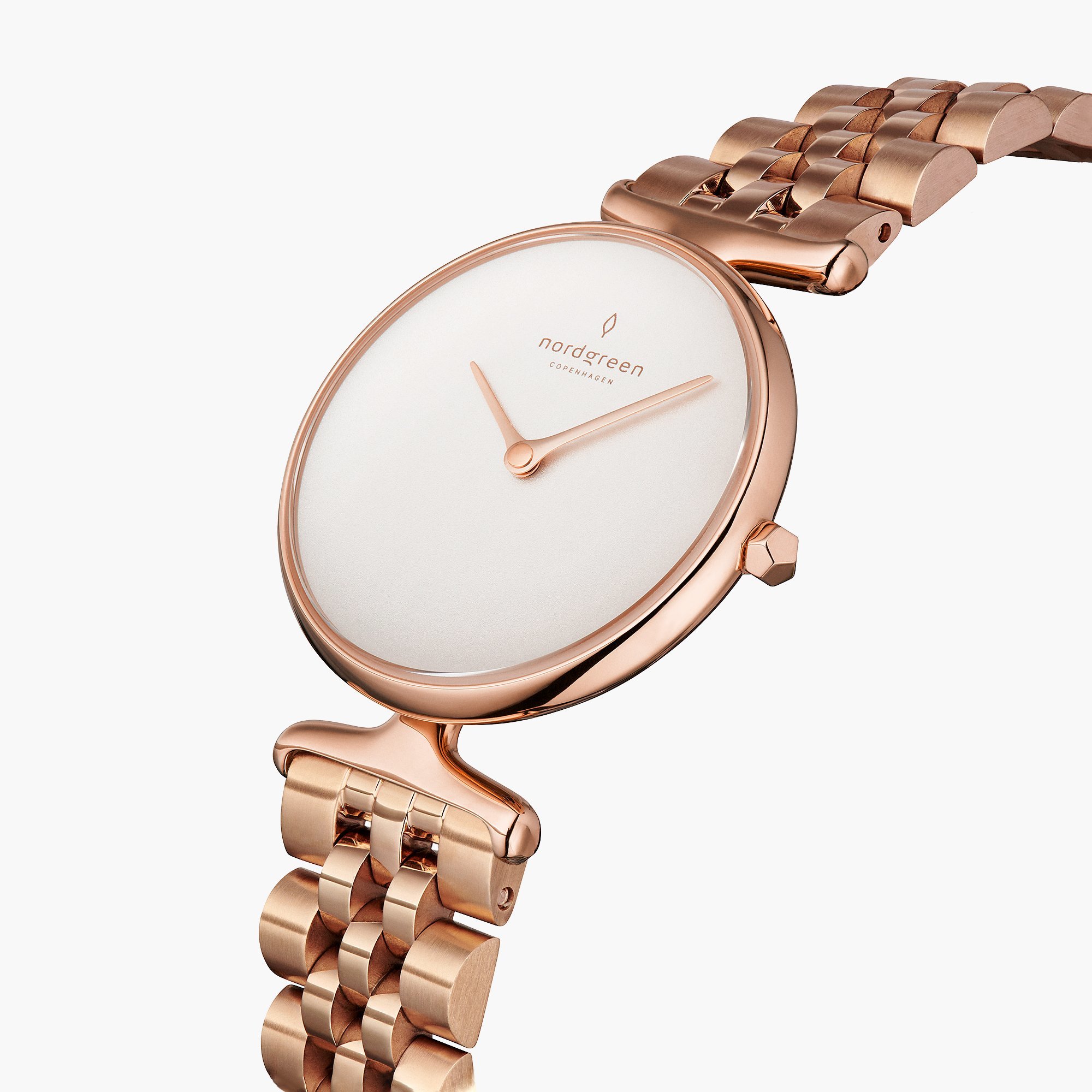 萬年鐘錶 - Nordgreen 北歐極簡風腕錶 Unika 獨特 玫瑰金系列 玫瑰金五珠精鋼錶帶女錶 UN32RG5LROXX 錶徑32MM