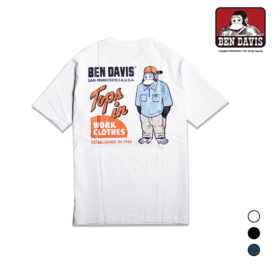 【 BEN DAVIS | STAND GORILLA 短TEE - 3色 】
